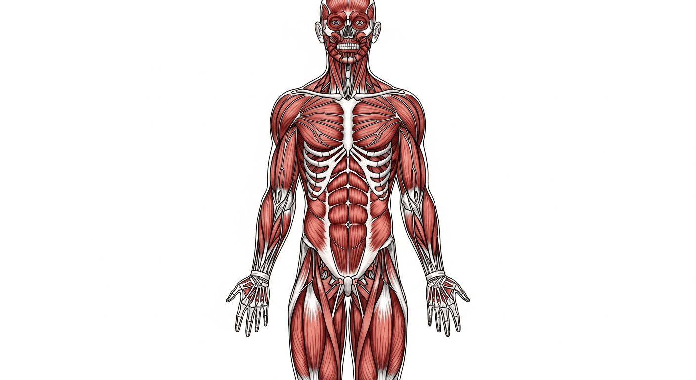 Строение человеческого тела — мышцы и скелет