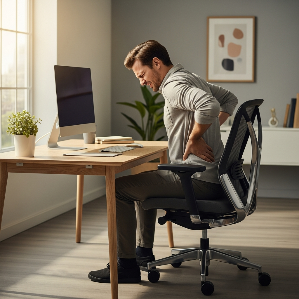 Боль в пояснице от сидячей работы: почему таблетки не помогают