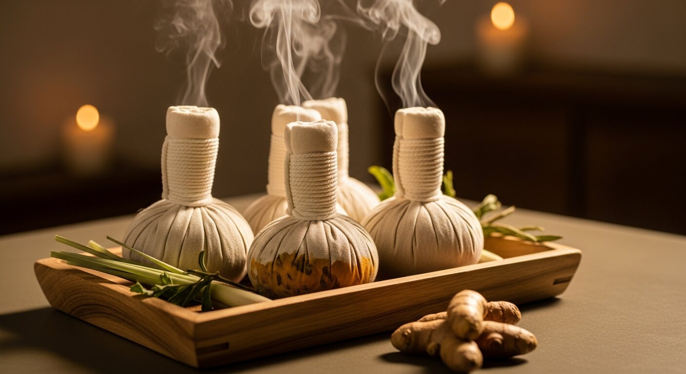 Массаж мешочками и Ребозо